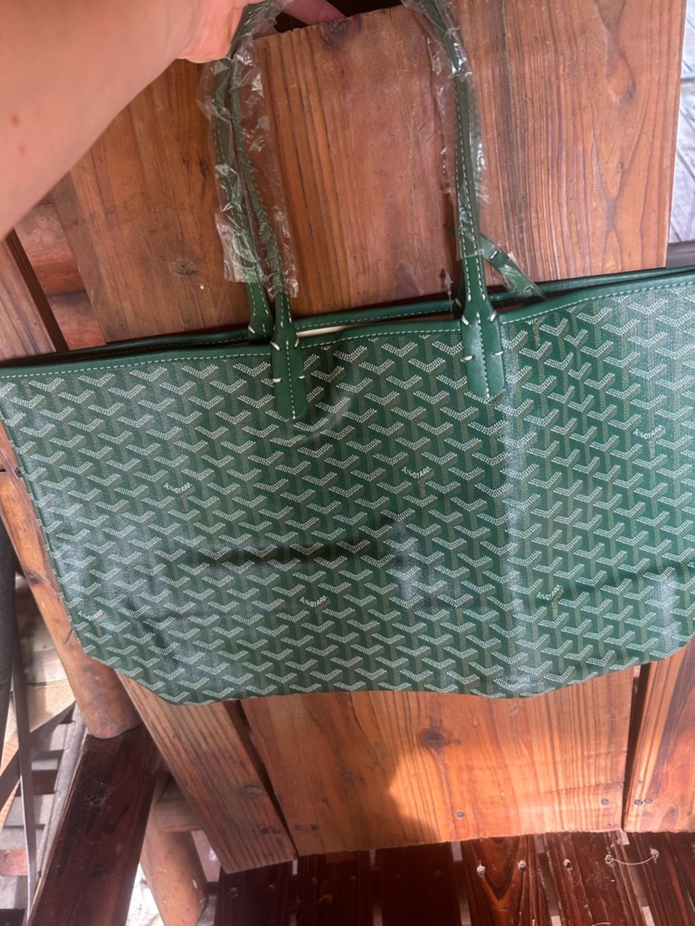 Green Patterned Tote Bag - Stylish Everyday Carry